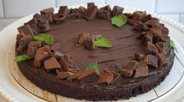 Flourless Mint Chocolate Truffle Cake With Mint Chocolate Truffle Ganache