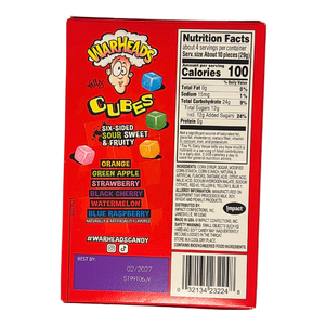 Warheads Cubes - Theatre Box Candy