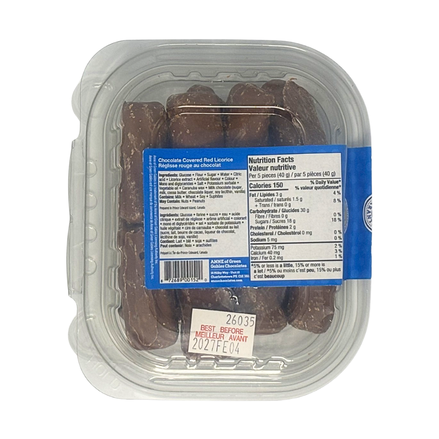Anne's Auburn Chocolate Covered Licorice – ANNE of Green Gables